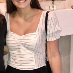 Free People Peasant Style Puff Sleeve Top